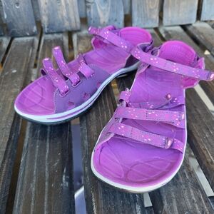 Purple LL Bean water hiking sport sandals sz 7